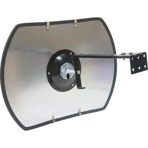 Roundtangular Convex Mirror with Bracket, 24" H x 36" W, Indoor/Outdoor TGS INDUSTRIEL