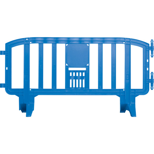 Movit Barricade, Interlocking, 78" L x 39" H, Blue TGS INDUSTRIEL