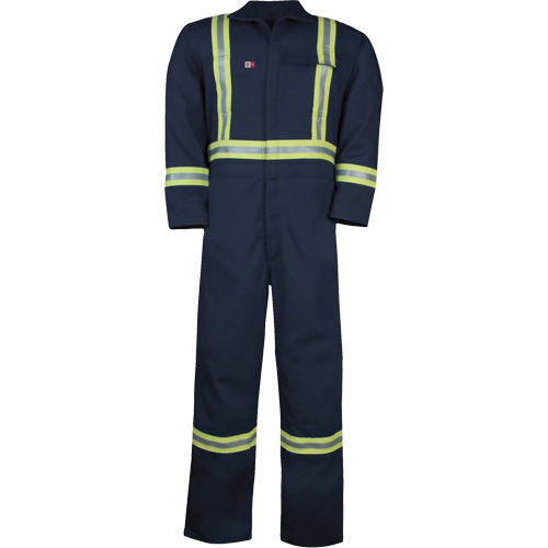 Combinaison non doubl&eacute;e Westex UltraSoft, Taille Grand (grande taille), Bleu marine, 12,4 cal/cm2 TGS INDUSTRIEL