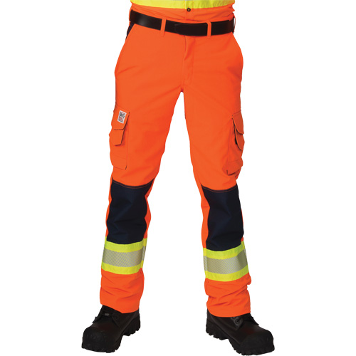 Ripstop High-Visibility Cargo Pants, Polyester, 28, High Visibility Orange TGS INDUSTRIEL