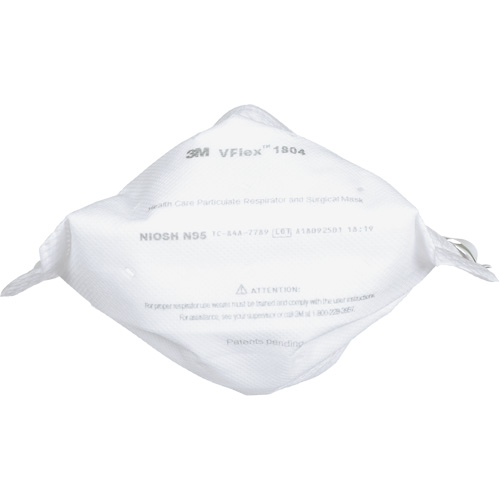 Respirateur et masque chirurgical VFlex contre les particules en sant&eacute;, N95, Certifi&eacute; NIOSH TGS INDUSTRIEL