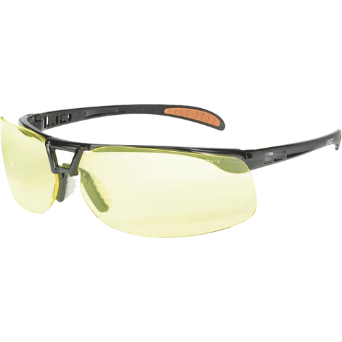 Prot&eacute;g&eacute; Safety Glasses with HydroShield Lenses, Amber Lens, Anti-Fog/Anti-Scratch, ANSI Z87+ TGS INDUSTRIEL