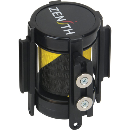 Magnetic Tape Cassette for Build-Your-Own Crowd Control Barrier, 7', Black and Yellow Tape TGS INDUSTRIEL
