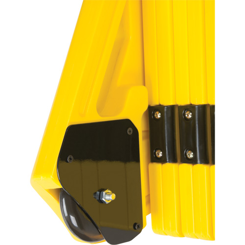Portable Mobile Barrier, 40" H x 13' L, Yellow TGS INDUSTRIEL