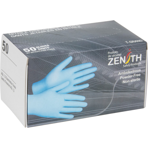 Vending Pack Disposable Gloves, Medium, Nitrile, 4.5-mil, Powder-Free, Blue TGS INDUSTRIEL