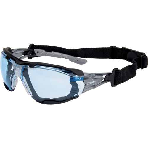 Z2900 Series Safety Glasses with Foam Gasket, Blue Lens, Anti-Scratch, ANSI Z87+/Meets/Exceeds CSA Z94.3 TGS INDUSTRIEL