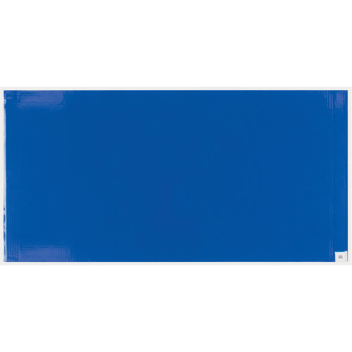 Ensemble de cadre et tapis pelables de salle blanche, &eacute;paisseur 1,57 mils, 24" la, 3-3/4' lo x Bleu TGS INDUSTRIEL