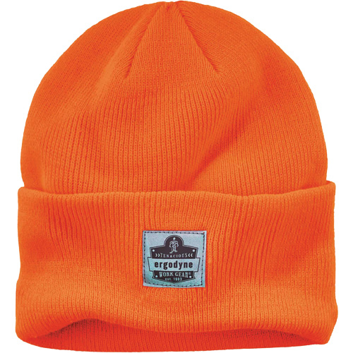 N-Ferno&reg; Rib Knit Beanie Hat, One Size, Orange TGS INDUSTRIEL