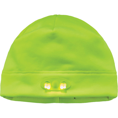 Bonnet N-Ferno &agrave; lumi&egrave;res DEL, Taille unique, Vert lime haute visibilit&eacute; TGS INDUSTRIEL