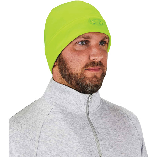 Bonnet N-Ferno &agrave; lumi&egrave;res DEL, Taille unique, Vert lime haute visibilit&eacute; TGS INDUSTRIEL