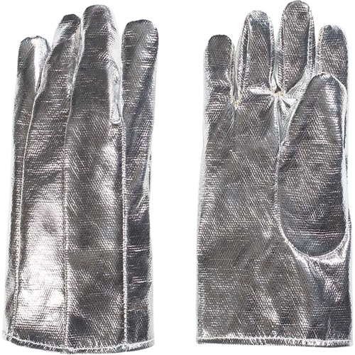 Gants r&eacute;sistants &agrave; la chaleur, Aluminis&eacute;/Kevlar, Taille unique, Prot&egrave;ge jusqu'&agrave; 800° F (426.66° C) TGS INDUSTRIEL
