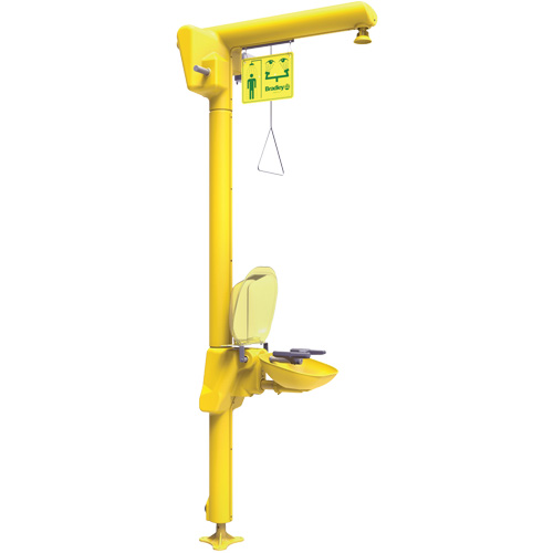 Halo Heat Trace Shower & Eye/Face Wash Unit, Pedestal TGS INDUSTRIEL