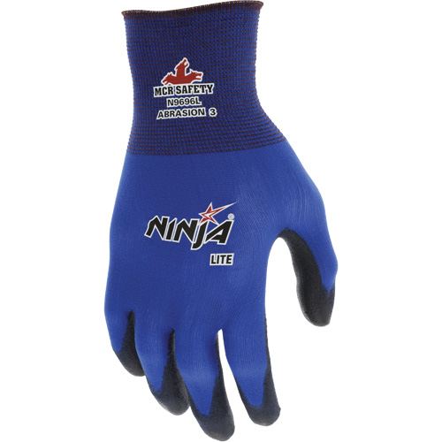 Gants enduits Lite Ninja, Grand, R&ecirc;vetement Polyur&eacute;thane, Calibre 18, Enveloppe en Nylon TGS INDUSTRIEL
