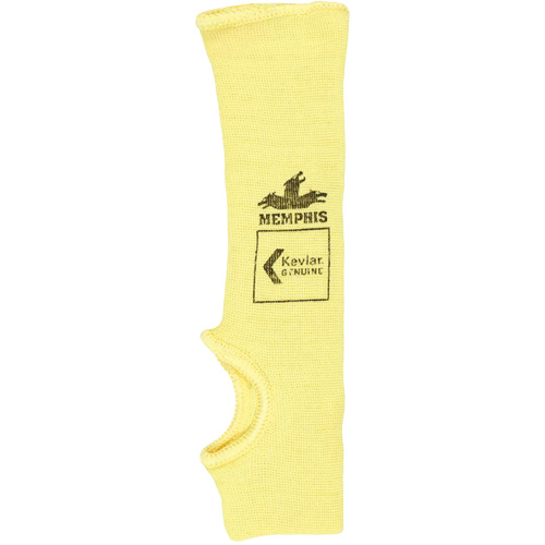 Manchon simple de s&eacute;curit&eacute; r&eacute;sistant &agrave; la coupure Cut Pro, Kevlar, 10", ASTM ANSI niveau A2, Jaune TGS INDUSTRIEL
