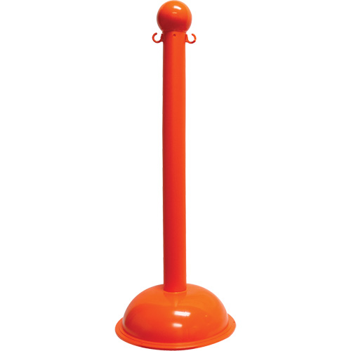 Heavy-Duty Stanchion, 40" High, Orange TGS INDUSTRIEL