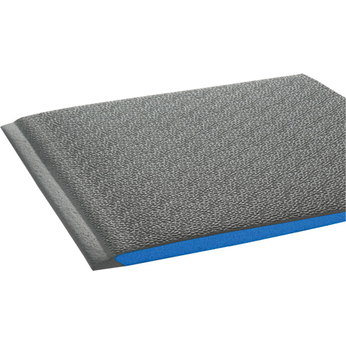 Tapis ergonomiques Wear-Bond Comfort-King, Rugueux, 3' x 5' x 9/16", Gris, Mousse de vinyle TGS INDUSTRIEL
