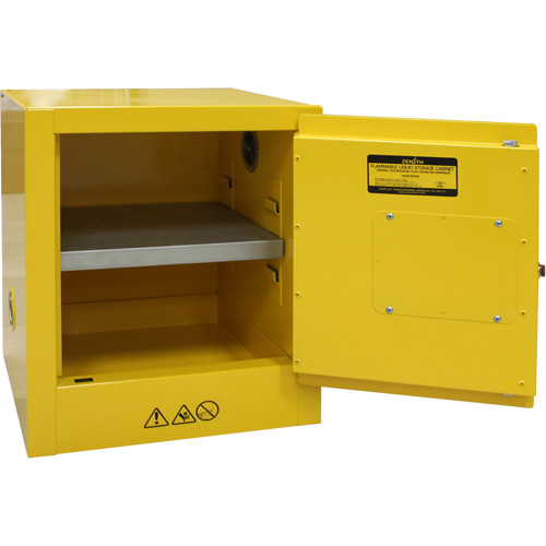 Armoire pour produits inflammables, 4 gal., 1 Porte(s), 17" La x 22" h x 18" p TGS INDUSTRIEL