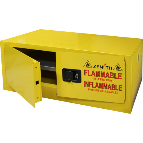 Flammable Storage Cabinet, 12 gal., 2 Door, 43" W x 18" H x 18" D TGS INDUSTRIEL