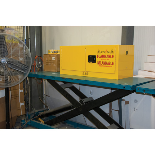Flammable Storage Cabinet, 12 gal., 2 Door, 43" W x 18" H x 18" D TGS INDUSTRIEL