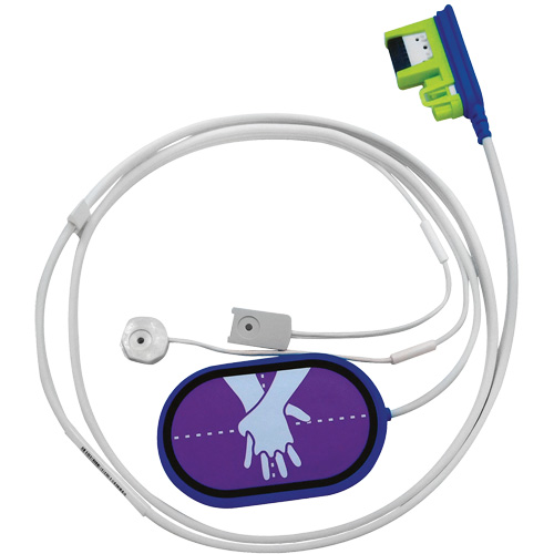 Fils coupl&eacute;s d'&eacute;l&eacute;ctrodes de formation RCR Uni-Padz, Zoll AED 3 Pour, Non m&eacute;dical TGS INDUSTRIEL