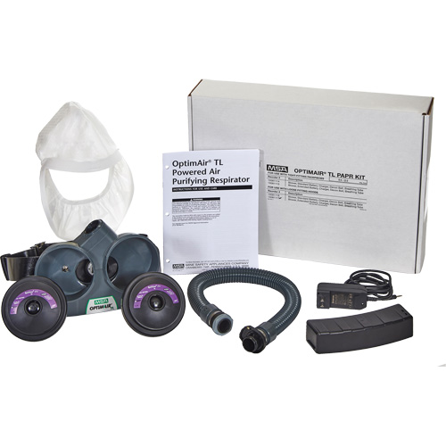 OptimAir&reg; TL PAPR Response Kit, Headcover & Faceshield, Lithium-Ion Battery TGS INDUSTRIEL