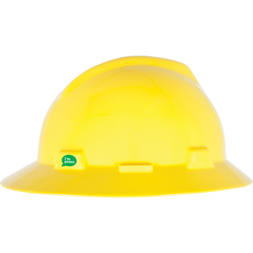 V-Gard&reg; GREEN Slotted Full Brim Hard Hat, Meets CSA Type 1, Ratchet Suspension TGS INDUSTRIEL