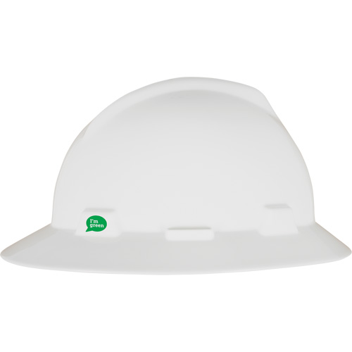 V-Gard&reg; GREEN Slotted Full Brim Hard Hat, Meets CSA Type 1, Ratchet Suspension TGS INDUSTRIEL
