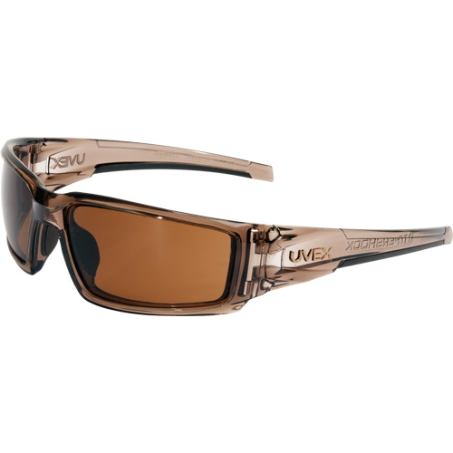 Uvex HydroShield&reg; Hypershock&reg; Safety Glasses, Espresso Lens, Anti-Fog/Anti-Scratch, ANSI Z87+/Meets/Exceeds CSA Z94.3 TGS INDUSTRIEL