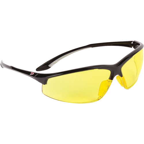 Dynamic Hummingbird Semi-Rimless Safety Glasses, Amber Lens, Anti-Fog, ANSI Z87+/Meets/Exceeds CSA Z94.3 TGS INDUSTRIEL