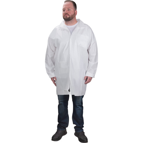 Sarraus de laboratoire de protection, Microporeux, Blanc, Petit TGS INDUSTRIEL