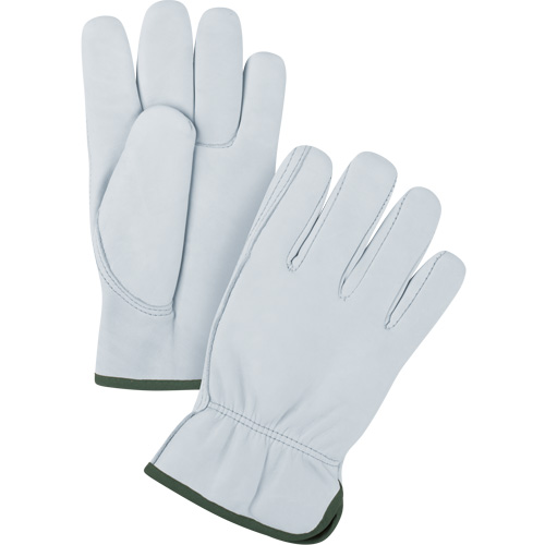 Gants de conducteur de premi&egrave;re qualit&eacute;, Petit, Paume en Cuir fleur de ch&egrave;vre TGS INDUSTRIEL