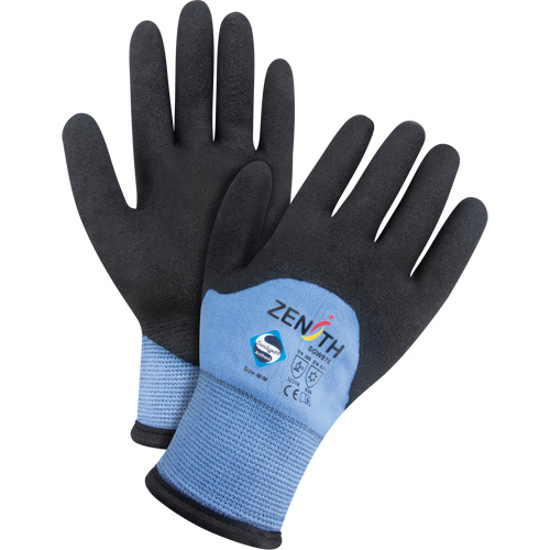 Gants enduits ZX-30° de premi&egrave;re qualit&eacute;, T-Grand, R&ecirc;vetement Mousse de PVC, Calibre 15, Enveloppe en Nylon TGS INDUSTRIEL