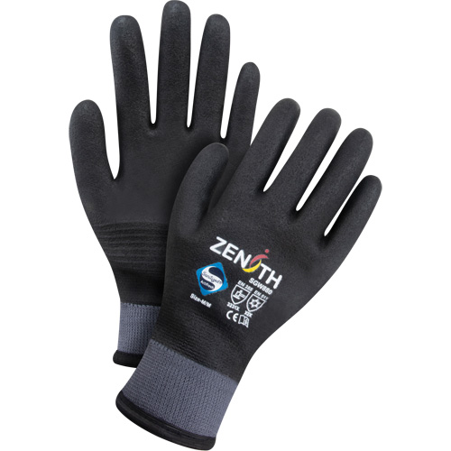 Gants enduits ZX-30° de premi&egrave;re qualit&eacute;, Grand, R&ecirc;vetement Mousse de PVC, Calibre 15, Enveloppe en Nylon TGS INDUSTRIEL