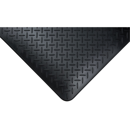 Tapis antifatigue, Losange, 1-2/3' x 3-1/4' x 3/4", Noir, Polyur&eacute;thane TGS INDUSTRIEL
