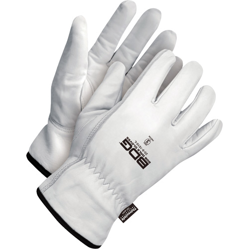 Gants de conducteur classiques r&eacute;sistant &agrave; la perforation, Grand, Paume en Cuir fleur de ch&egrave;vre, Thinsulate TGS INDUSTRIEL