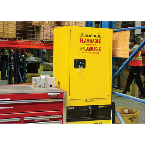 Armoire de rangement pour a&eacute;rosols inflammables, 12 gal., 1 Porte(s), 23" La x 35" h x 18" p TGS INDUSTRIEL
