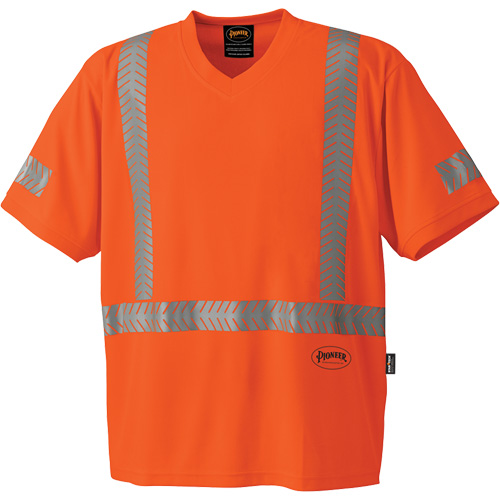 6900 CoolPass&reg; UV Protection Safety T-Shirt, 3X-Large, High Visibility Orange TGS INDUSTRIEL