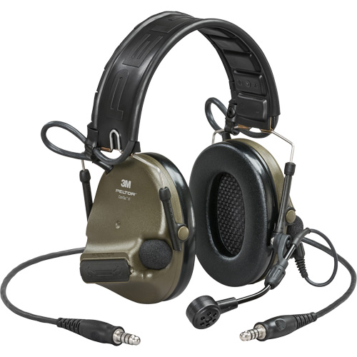 Casque VI NIB avec deux fils de sortie et rail arc Peltor ComTac, Style Bandeau, 23 dB TGS INDUSTRIEL