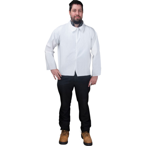 Disposable Shirt, Microporous, X-Large, White TGS INDUSTRIEL