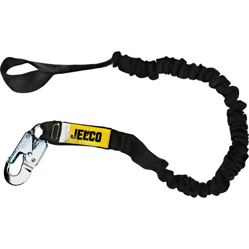 Arc Flash Shock Absorbing Lanyard, 6', Locking Snap Hook Center, Choke-Off Loop Leg Ends, Nylon TGS INDUSTRIEL