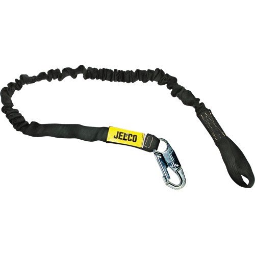 Arc Flash Shock Absorbing Lanyard, 6', Locking Snap Hook Center, Choke-Off Loop Leg Ends, Nylon TGS INDUSTRIEL