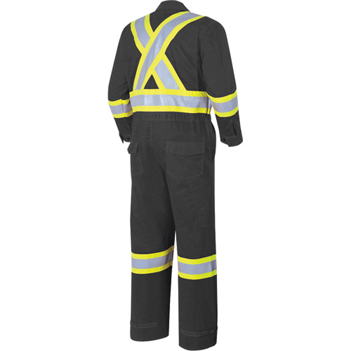 7702BK Combinaison ignifuge et r&eacute;sistant &agrave; l'arc &eacute;lectrique 88/12 FR-Tech, Taille 36, Noir, 9,7 cal/cm² TGS INDUSTRIEL