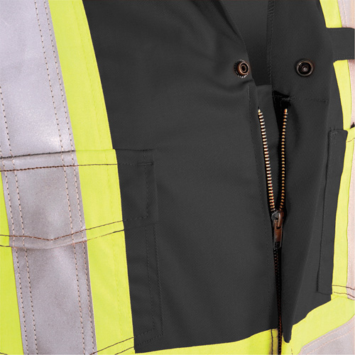 7702BK Combinaison ignifuge et r&eacute;sistant &agrave; l'arc &eacute;lectrique 88/12 FR-Tech, Taille 36, Noir, 9,7 cal/cm² TGS INDUSTRIEL