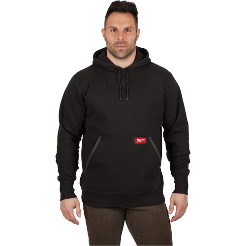 Heavy-Duty Pullover Hoodie, Men's, Small, Black TGS INDUSTRIEL