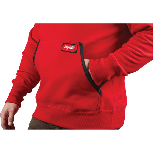 Chandail &agrave; capuchon lourd, Hommes, Petit, Rouge TGS INDUSTRIEL