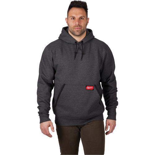 Heavy-Duty Pullover Hoodie, Men's, Medium, Grey TGS INDUSTRIEL