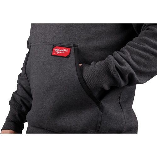 Heavy-Duty Pullover Hoodie, Men's, Medium, Grey TGS INDUSTRIEL