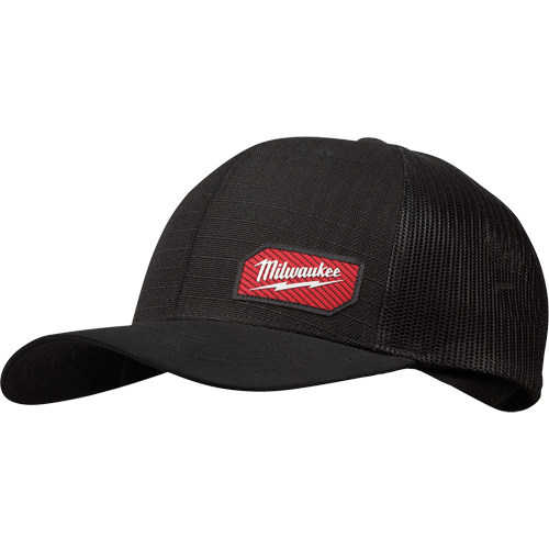GridIron Snapback Trucker Hat, Black, Cotton/Nylon/Polyester TGS INDUSTRIEL
