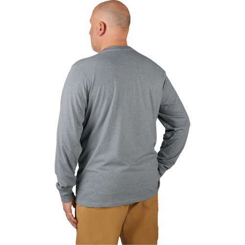Hybrid Work Tee Shirt, Men's, Small, Grey TGS INDUSTRIEL