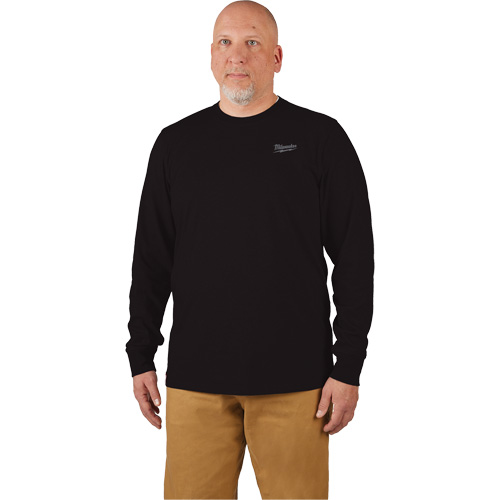 Hybrid Work Tee Shirt, Men's, Small, Black TGS INDUSTRIEL